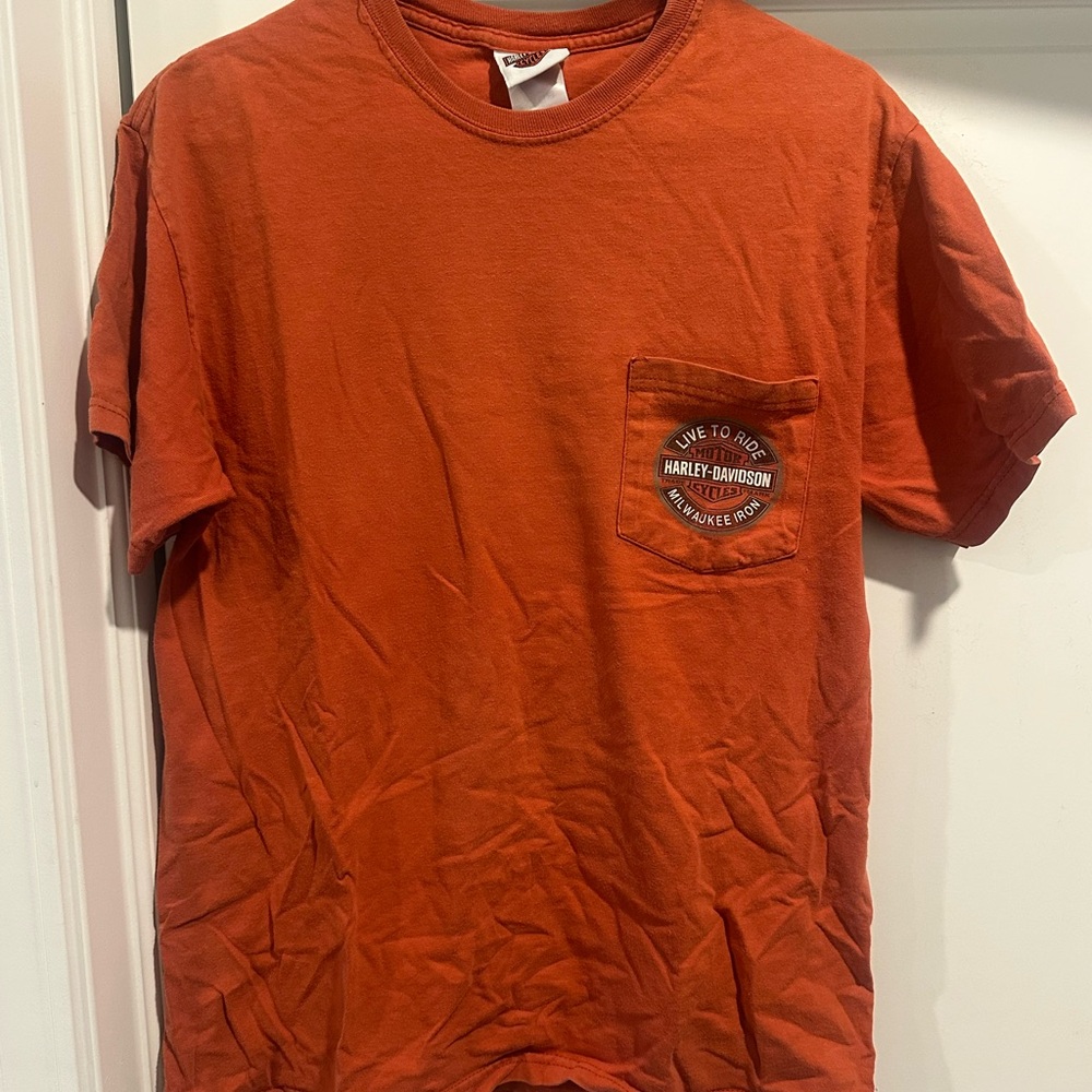 Harley-Davidson Orange Short Sleeve Tee